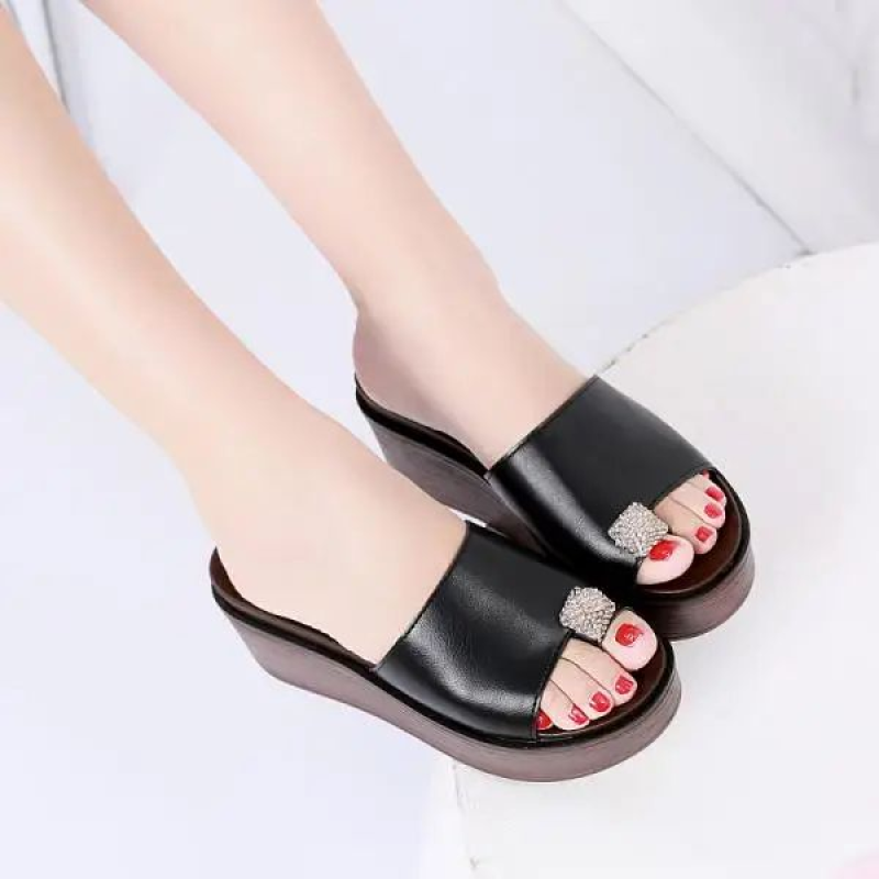 Luxury Women Platform Heel Slippers